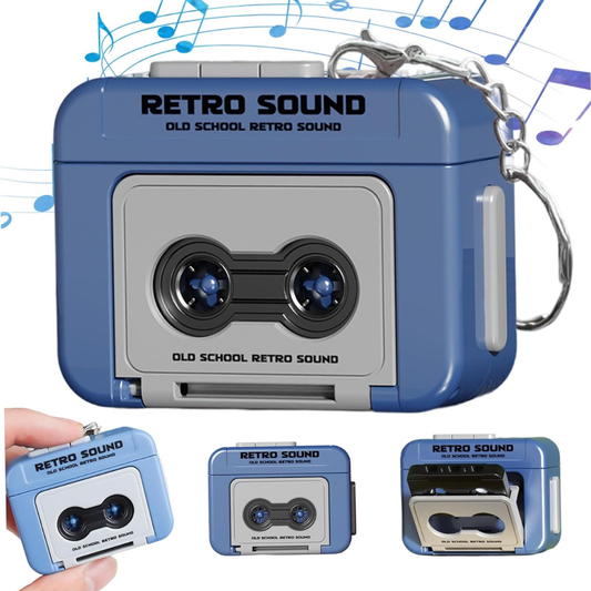 Chaveiro Gravador de Voz Retrô Mini – Fita Cassete